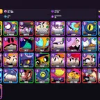 [Android/iOS] 51 BRAWLERS | 79 SKINS | 4 MAXED | 3 LEGENDARY | 15 HYPERCHARGE | 9682 TROPHIES | MAX | MORTIS | CROW