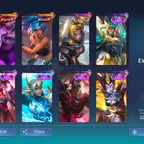 RARE KOF CHOU KARINA || COLLECTOR NATA || EX IMMORTAL || GOOD WINRATE EMOTE || DECENT SKIN || 3600 STARLIGHT FREGMENTS