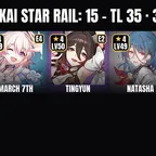 [ALL DEVICES] [Asia] TL 35 | 15 Characters | 3 5-Star | Dr. Ratio | Clara | Himeko | Tingyun | March 7th | Natasha
