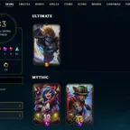 SEVER [ TR ] - 243 LVL  - PLAT IV - 83 SKINS - 160 CHAMP [ 780 BE - 40 RP ] - FULL ACCESS