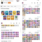 REAR CR XP 78 || 2021/20 WIN || 282 EMOTE MANY REAR EXCLUSIVE ALSO || 34 EVOLUTIONS || 35 CARD LVL 16 || 81 CARD LVL 15 