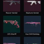 EU - LVL 34 - Unranked - 1 Knife - 9 Skins ( 11,075 VP) ChronoVoid Vandal, Champions 2022 Butterfly Knife, Reaver Vandal