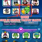 KT 15 !! Rare Goblin Kissing Trophy !! King Tower Level 15 ! 58 Exp !  17 Evolution ! 9 Level 15 ! 54 Level 14 ! NC YES