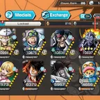 C4833 [IOS+ANDROID] 4 EX - Zoro & Sanji B52.52, Whitebeard, Lucci, Roger , 1373 Rainbow Diamonds, BF Kuma & Chopper, 161
