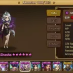 Summoners War Accounts EUROPE 2 LD5 Shasha + Dark Sea Emperor