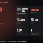 Unheard Edition | EU | LVL 15 | Gamma 3x3 | PvE LVL 35 | 741h | Stash 13M RUB | 639K RUB + 500 EUR + 1K USD | Full