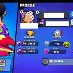 27 Max Brawlers | 20 Hypercharges | 38,528 Trophies | 144 Skins | 152