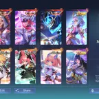 MEGA -3 ACCOUNT WITH 585 HEROS SKINS || LEGEND-3 || GRAND- 16 || EXQUISITE -17 || FULL ZODIAC SET || 