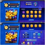 99 brawler | 42000 Trophy | 36 Max Brawler | 23 Haypercharge | 225 skin | 1 prestige| 42k trophy
