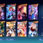 [IOS/ANDROID] CEL LVL 105 | 133 HEROES | 574 SKINS | MEGA 1 | GIRLY COLLAB | 4 LEGEND GUINEVERE - 4 COLLECTOR - ASPIRANT