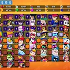 57K Trophies | 93/102 Brawlers | 23 Max Brawlers - 18 Hypercharges | 205 Skins | 482 Pins | 349 Icons | 182 Sprays