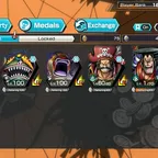 C4887 [ANDROID ONLY ] 5 EX - Warcury + Ju Peter + Roger + Oden + Akainu , 2k Gems Android , Support 138 , Solo Fresh
