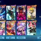 [IOS/ANDROID] CEL LVL 75 | 132 HEROES | 392 SKINS | EXALTED 1 | GUSION LEGEND - 3 COLLECTOR LING DYRROTH - MINATO - 