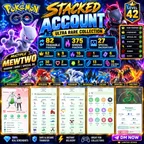🎯2 RARE SHINY MEWTWO | LVL 42 ACCT 👹 82 TRADABLE | 375 MOVE- 27 SPECIAL BG- 62 LEGENDARY- SHADOW MEWTWO- RARE COLLECT