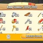 50 level | Barn tools Account | barn storage 3k | Silo 800 | Barn item's