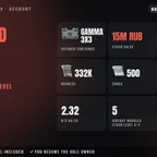 Unheard Edition | NA | LVL 16 | Gamma 3x3 | PvE LVL 37 | 995h | Stash 15M RUB | 332K RUB + 500 EUR | Full Access