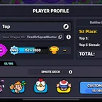 Squad journey level 100-Xp44-All character unlock 30!34-Emote 55!185-237k Coin-Good deal.