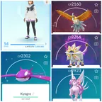 Level 50+ [Shiny Kyogre] 53 Legendary|Palkia|Dialga|Solgaleo|Lunala|Groudon|Zacian|Regieleki|Regidrago|Team Mystic|532