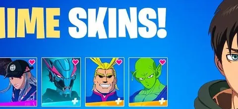 Alle Fortnite Anime Skins Liste