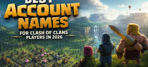 Melhores Nomes para Clash of Clans 2026: Ideias Legais de Nomes para CoC
