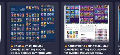 クラッシュ・ロワイヤルのアカウントは売却できますか？