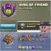 Clan Name- KING OF FRIEND -- Level 13+ -- Silver 3 -- Capital hall 7 -- Win 141 - Loss 265  -- Fast delivery -- Very goo