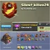 Clan Name:- Silent Killer24  -||- Lvl - 16  -||- Crystal  2 -||- Capital hall 8  -||- Win 46-- Loss 117 -||- Good Name -