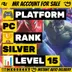 STEAM PC SILVER III Ranked Ready LvL 15 0 Units Global Region Full Access Instant Delivery ! MKG08407