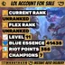 [ EUNE ] Unranked | Level:11 | BE:41435 | Handleveled | Honor Lvl 3 | Champs: 8 | Emotes: 1 | Skin Shard... ! MKG018430