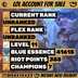 [ EUNE ] Unranked | Level:11 | BE:41615 | Handleveled | Honor Lvl 3 | Champs: 7 | Emotes: 2 | Skin Shard... ! MKG018427