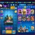KT 15 || LEVEL [58] || MAX CARDS [33] || EVO [13] || 5 TOWER SKINS || 56 EMOTES || CUPS [10000] || GOLD [2 MILLION] || 