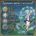 Genshin Impact Account AR25 / Server Europe / 10.000 Primogems