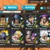 [4466] [IOS+ANDROID] 8 EX META - Zoro Sanji + Kizaru + Kuzan + Sabo + Garp + Zephyr + Luffy G5 + Roger , 240 fragments 