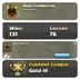[] NAME : MAGISTERMORTALS [] LEVEL: 10 [] CAPITAL HALL: 1 [] WAR WON: 131 [] CWL: GOLD 3