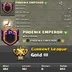 PHOENIX EMPEROR [] LEVEL: 21 [] CAPITAL HALL: 9 [] WAR WON: 382-461 [] CWL: Gold III AVAILABLE