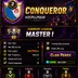 Level 2 clan || master 1 league || name - CONQUEROR