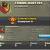 Level 3 clan || champion 3 || warlog 0-0 || name - CROWN HUNTERS