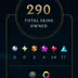 League of legends EUNE account 290+ skins